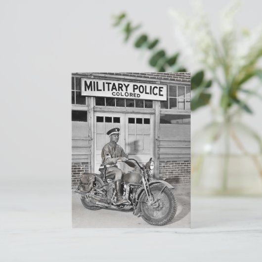アフリカ系アメリカ人軍隊警察 ポストカード (スタンド正面)