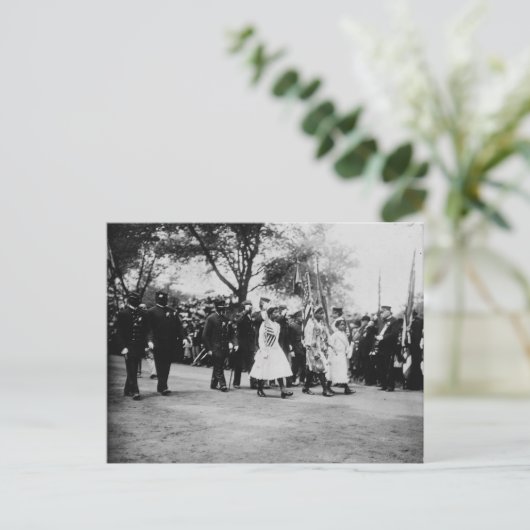 アフリカ系アメリカ人退役軍人、ニューヨーク、1912年 ポストカード (スタンド正面)