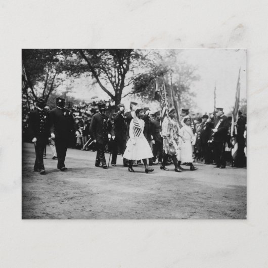 アフリカ系アメリカ人退役軍人、ニューヨーク、1912年 ポストカード (正面)