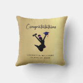 アフリカ系アメリカ人金ゴールド院祝辞 クッション (裏面)