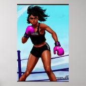 アフリカ系アメリカ人青年 | AI Art ポスター (正面)