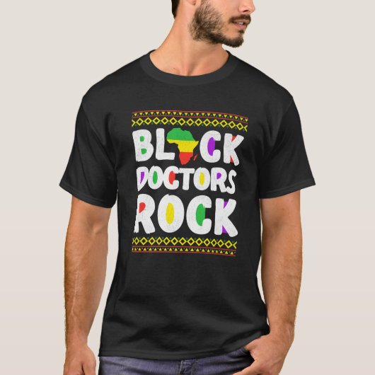 アフリカ系アメリカ人黒人医師団ロック17世 Tシャツ (正面)