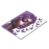 アフリカ系アメリカ人黒人女性メラニン・シスタバターフ ノートブック (左側)