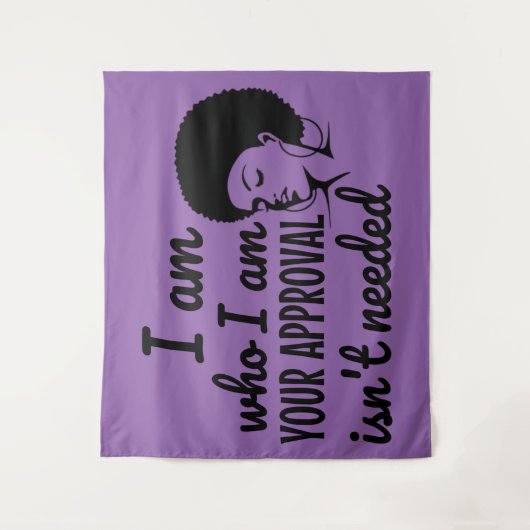 アフリカ系アメリカ人黒人女王 タペストリー (正面)