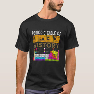 アフリカ系アメリカ人黒人歴史の周期表 Tシャツ