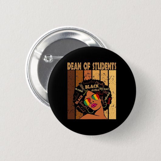 アフリカ系アメリカ人黒人歴史学の学生たち 缶バッジ (正面&裏面)