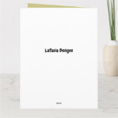 アフリカ系アメリカ人黒人男性の卒業 カード (裏面)