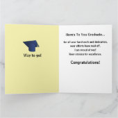 アフリカ系アメリカ人黒人男性の大学院カード カード (内部)