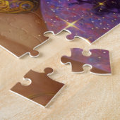 アフリカ系アメリカ人黒女神クイーンファンタジーアートJ ジグソーパズル (側面)