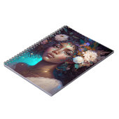 アフリカ系アメリカ人黒女神クイーンファンタジーアートN ノートブック (左側)