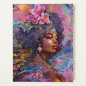 アフリカ系アメリカ人黒女神クイーンファンタジーアートP プランナー手帳 (裏面)