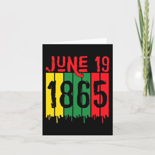 アフリカ系アメリカ人1865年6月19日 カード (正面)