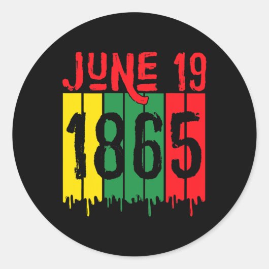 アフリカ系アメリカ人1865年6月19日 ラウンドシール (正面)