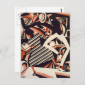 アフリカ系アメリカ人1920年代 – 二色スケッチ ポストカード (正面/裏面)