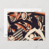 アフリカ系アメリカ人1920年代 – 二色スケッチ ポストカード (正面/裏面)