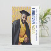 アフリカ系アメリカ人2024年卒業写真発表 招待状 (スタンド正面)