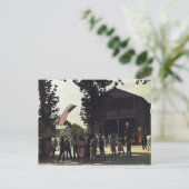 アフリカ系アメリカ人7月4日お祝い ポストカード (スタンド正面)