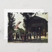 アフリカ系アメリカ人7月4日お祝い ポストカード (正面/裏面)