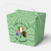 アフリカ系アメリカ人 アイルランド人 アメリカ国旗 シャムロック 個人用 フェイバーボックス (裏面サイド)