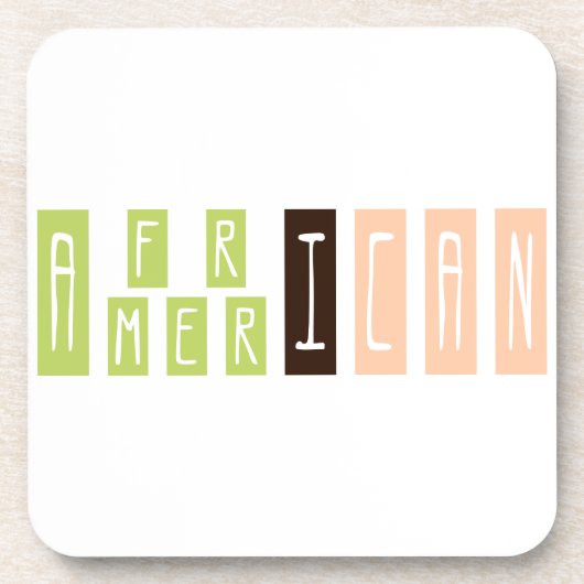 アフリカ系アメリカ人 コースター (正面)