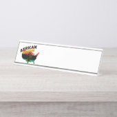 アフリカ系アメリカ人 デスクネームプレート (正面)