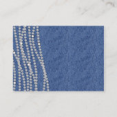 アフリカ系アメリカ人 デニム＆ダイヤモンド おむつくじ エンクロージャーカード (裏面)