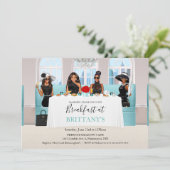 アフリカ系アメリカ人 ブライダル ブラックドレス テーブル 招待状 (スタンド正面)