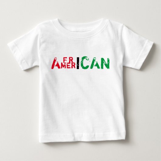 アフリカ系アメリカ人 ベビーTシャツ (正面)