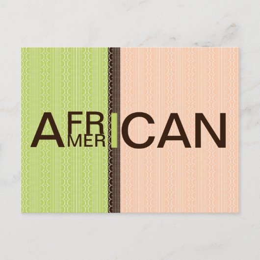 アフリカ系アメリカ人 ポストカード (正面)