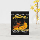 アフリカ系アメリカ人 メラニン クイーン 黒人少女の魔法 アフ カード (黄色い花)