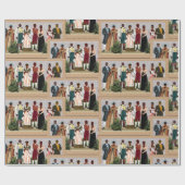 アフリカ系アメリカ人 ラッピングペーパー (フラット)