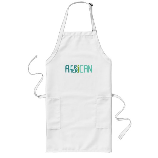 アフリカ系アメリカ人 ロングエプロン (正面)