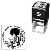 アフリカ系アメリカ人「女の子の力」 Ex Libris Book セルフインキングスタンプ (インサイチュ)