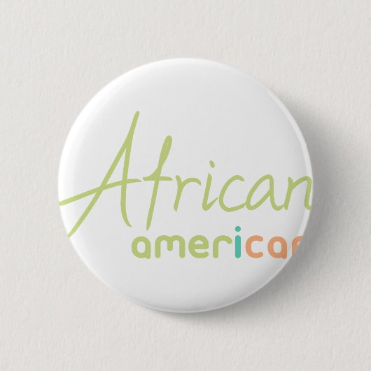 アフリカ系アメリカ人 缶バッジ (正面)