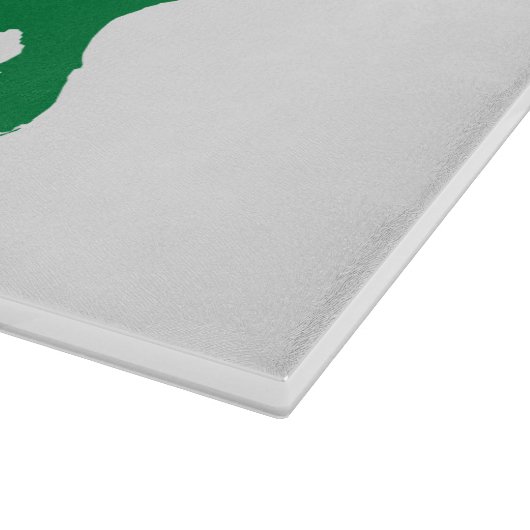 アフリカ系アメリカ人_赤・黒・緑 カッティングボード (角)