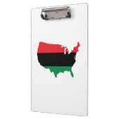 アフリカ系アメリカ人_赤・黒・緑 クリップボード (左)