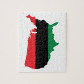 アフリカ系アメリカ人_赤・黒・緑 ジグソーパズル (縦)