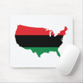 アフリカ系アメリカ人_赤・黒・緑 マウスパッド (マウス)