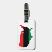 アフリカ系アメリカ人_赤・黒・緑 ラゲッジタグ (正面縦)