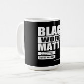 アフリカ系アメリカ人 黒人の言葉は重要 コーヒーマグカップ (正面左)