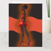 アフリカ系アメリカ人 黒人 クイーン メラニン シスタ ショップ カード (裏面)