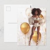 アフリカ系アメリカ人 黒人 クイーン メラニン シスタ ショップ ポストカード (正面/裏面)