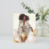 アフリカ系アメリカ人 黒人 クイーン メラニン シスタ ショップ ポストカード (スタンド正面)