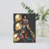 アフリカ系アメリカ人 黒人 クイーン メラニン シスタ ショップ ポストカード (スタンド正面)