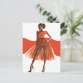 アフリカ系アメリカ人 黒人 クイーン メラニン シスタ ショップ ポストカード (スタンド正面)