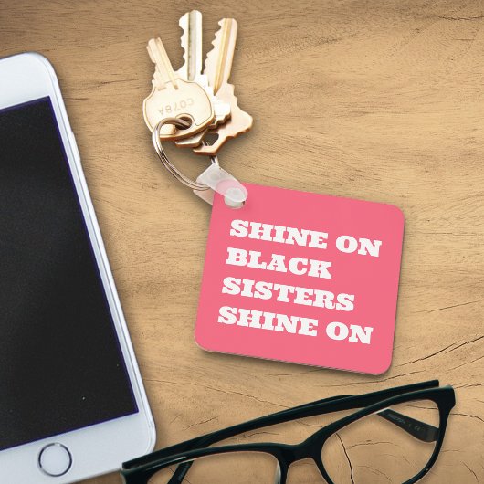 アフリカ系アメリカ人(黒)キーやる気を起こさせるチェーン キーホルダー