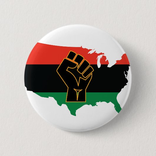 アフリカ系アメリカ人  缶バッジ (正面)