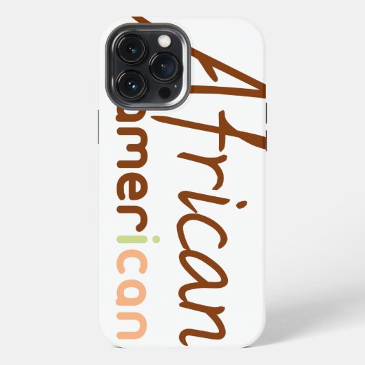 アフリカ系アメリカ人 iPhoneケース (裏面)