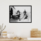 アフリカ系アメリカ人、Kazoosとギター1914 ポスター (キッチン)