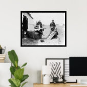 アフリカ系アメリカ人、Kazoosとギター1914 ポスター (ホームオフィス)